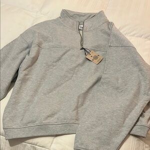 Gray Half-Zip Men's Zara Sweatshirt